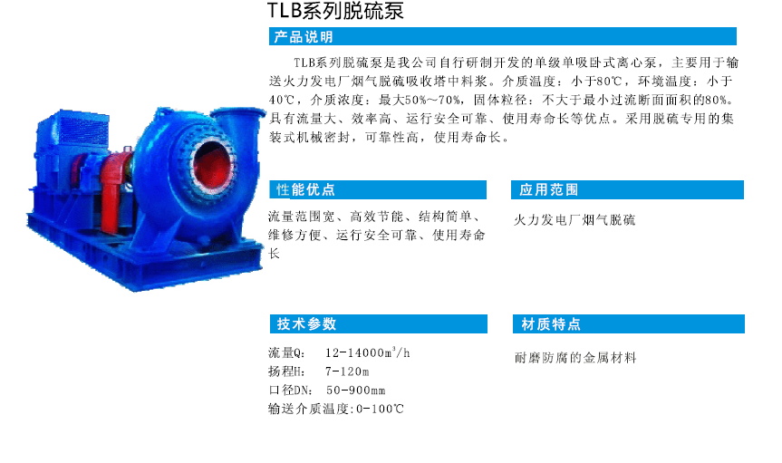 TLB系列脱硫循环泵