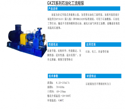 GKZE系列石油化工流程泵